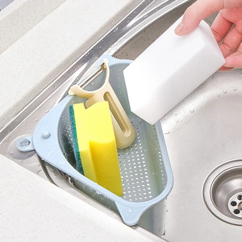 Sink Drain Rack Household Kitchen Vegetable Rack Triangle Hangable Storage Box Convenient Punch-Free Tray Storage Basket
Sink Drain Rack Household Kitchen Vegetable Rack Triangle Hangable Storage Box Convenient Punch-Free Tray Storage Basket