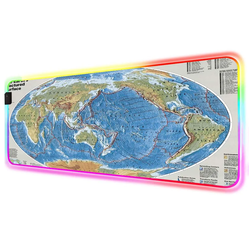 Mouse Pad Old World Map LED Lighting Gaming Mouse Pad RGB USB LED Luminous Keyboard Non-Slip Blanket Mat 350*250/800*300MM Desks
Mouse Pad Old World Map LED Lighting Gaming Mouse Pad RGB USB LED Luminous Keyboard Non-Slip Blanket Mat 350*250/800*300MM Desks