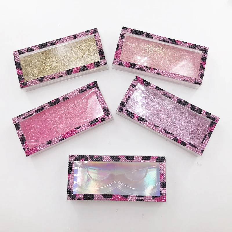 Lash Box Pink Cheetah Pattern Rhinestone Cases for Natural and 25mm Lashes 3d Mink Eyelash Packaging
Lash Box Pink Cheetah Pattern Rhinestone Cases for Natural and 25mm Lashes 3d Mink Eyelash Packaging