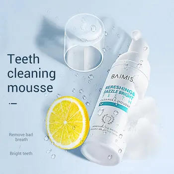 Tooth-Cleaning Mousse Toothpaste Foam Mouth Washing Teeth Whitening Liquid Pressing Toothpaste Oral Hygiene 60ml Toothpaste
Tooth-Cleaning Mousse Toothpaste Foam Mouth Washing Teeth Whitening Liquid Pressing Toothpaste Oral Hygiene 60ml Toothpaste