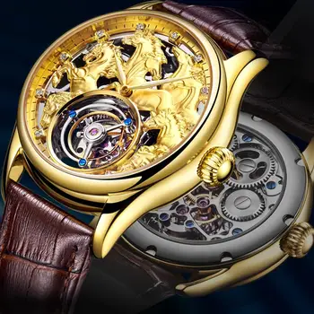 DOM Tourbillon Watch Men Top Brand Luxury Men Waterproof Leather Skeleton Sapphire Mechanical Tourbillon relogio masculino
DOM Tourbillon Watch Men Top Brand Luxury Men Waterproof Leather Skeleton Sapphire Mechanical Tourbillon relogio masculino