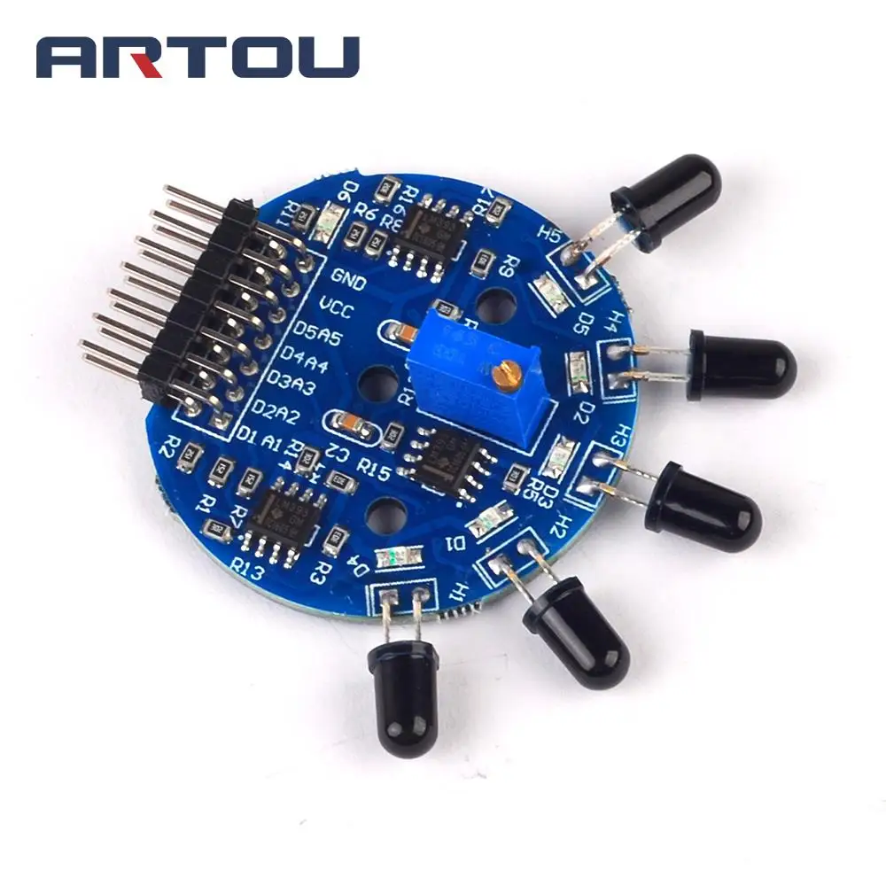5 Way Flame Sensor Module 5 Road Digital Analog Signal Dual Output Fire Detection Sensor Module for arduino DIY Kit 
5 Way Flame Sensor Module 5 Road Digital Analog Signal Dual Output Fire Detection Sensor Module for arduino DIY Kit