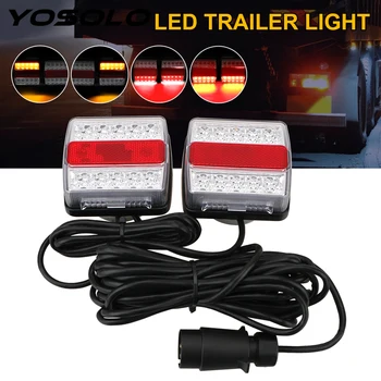 YOSOLO 2 Piece/Set Combination Towing Taillight Car Truck Tail Light 16 LEDs Trailer Tail Light with Magnet 12V
YOSOLO 2 Piece/Set Combination Towing Taillight Car Truck Tail Light 16 LEDs Trailer Tail Light with Magnet 12V