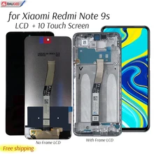 Écran tactile LCD de remplacement, pièce de rechange pour Xiaomi Redmi Note 9s, 10 testé=