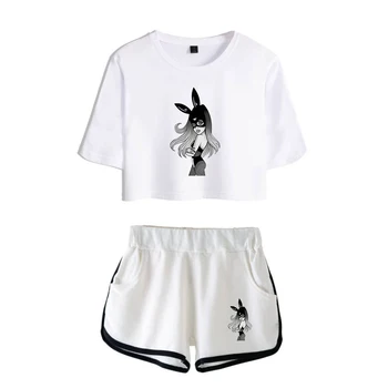 Ariana Grande Fashion print 2 Pieces T-shirt Short Pants Sets casual Popular High Street Basic Hip Hop comfortable Women Summer 
Ariana Grande Fashion print 2 Pieces T-shirt Short Pants Sets casual Popular High Street Basic Hip Hop comfortable Women Summer