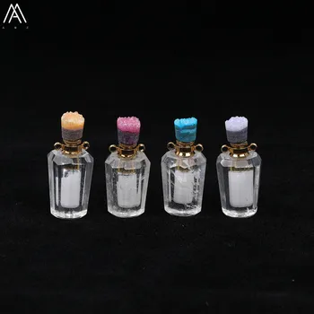 Random Sales Natural White Quartz Perfume Bottles Pendant Necklace Women Crystal Stone Diffuser Oil Jewelry Findings DT-06AMBJ
Random Sales Natural White Quartz Perfume Bottles Pendant Necklace Women Crystal Stone Diffuser Oil Jewelry Findings DT-06AMBJ