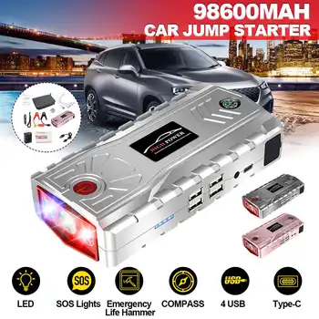 95600mAh Portable Car Jump Starter Powerbank Emergency Battery Booster Digital Charger with LED Flashlight 4 USB Type C Port
95600mAh Portable Car Jump Starter Powerbank Emergency Battery Booster Digital Charger with LED Flashlight 4 USB Type C Port