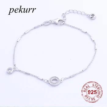 Pekurr 100% 925 Sterling Silver CZ Small Round Circle Hoop Bracelet For Women Wedding Bangle Fashion Jewelry Gift
Pekurr 100% 925 Sterling Silver CZ Small Round Circle Hoop Bracelet For Women Wedding Bangle Fashion Jewelry Gift