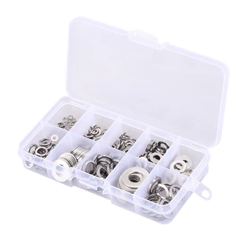 260 Pcs Washer Set M2.5-M10 Stainless Steel Washer Flat Washers Ring Plain Washer Gaskets Assortment Kit 
260 Pcs Washer Set M2.5-M10 Stainless Steel Washer Flat Washers Ring Plain Washer Gaskets Assortment Kit