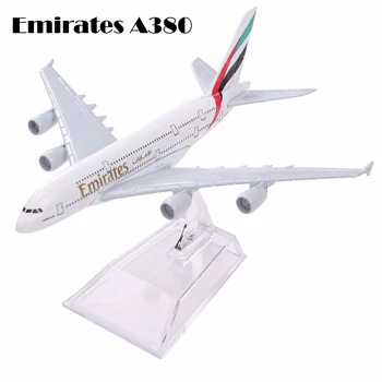 Air Emirates A380 Airlines Airplane Model Airbus 380 Airways 16cm Alloy Metal Plane Model w Stand Aircraft M6-039 Model Plane 
Air Emirates A380 Airlines Airplane Model Airbus 380 Airways 16cm Alloy Metal Plane Model w Stand Aircraft M6-039 Model Plane