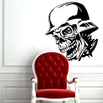 Helmet Skull Sticker Punk Death Decal Devil Name Car Art Wall Decals Decor Mural Solider Rock Decal 
Helmet Skull Sticker Punk Death Decal Devil Name Car Art Wall Decals Decor Mural Solider Rock Decal