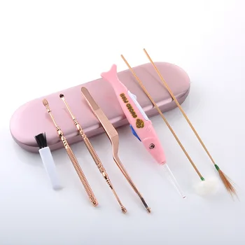 7 Pcs/set Flashlight LED Light Ear Cleaner Ear Wax Pickers Spoon Curette Stainless Steel Ear Care Cleaning Tool Earwax Remover
7 Pcs/set Flashlight LED Light Ear Cleaner Ear Wax Pickers Spoon Curette Stainless Steel Ear Care Cleaning Tool Earwax Remover