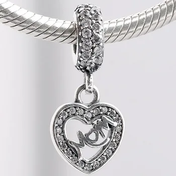 Original Love Heart Mom With Crystal Pendant Beads Fit 925 Sterling Silver Bead Charm Bracelet DIY Jewelry 
Original Love Heart Mom With Crystal Pendant Beads Fit 925 Sterling Silver Bead Charm Bracelet DIY Jewelry