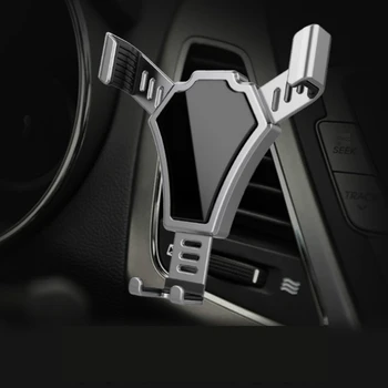Car Phone Holder Imitated Metal Gravity Bracket Air-conditioning Port Mobile Phone Holder 360 Degree Rotating Phone Holder
Car Phone Holder Imitated Metal Gravity Bracket Air-conditioning Port Mobile Phone Holder 360 Degree Rotating Phone Holder