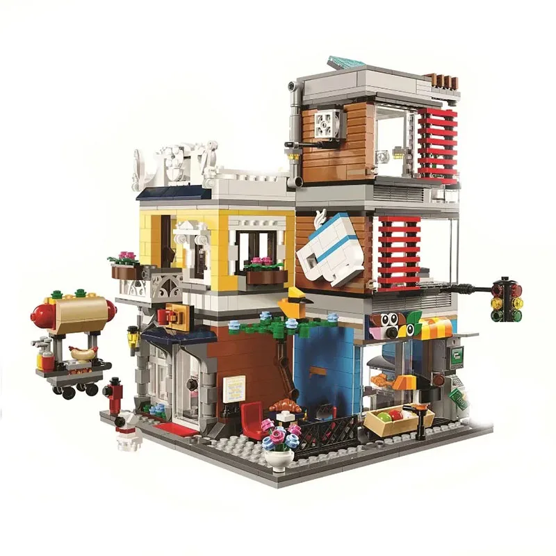 City Creator 3 In 1 Townhouse Pet Shop & Cafe Toy Store Building Blocks Figures Model Sets Bricks Classic For Children Toys Gift
City Creator 3 In 1 Townhouse Pet Shop & Cafe Toy Store Building Blocks Figures Model Sets Bricks Classic For Children Toys Gift