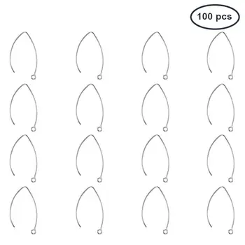 100 Pcs 304 Stainless Steel Earring Hooks Ear Wire 41x22x1mm for Jewelry Making
100 Pcs 304 Stainless Steel Earring Hooks Ear Wire 41x22x1mm for Jewelry Making
