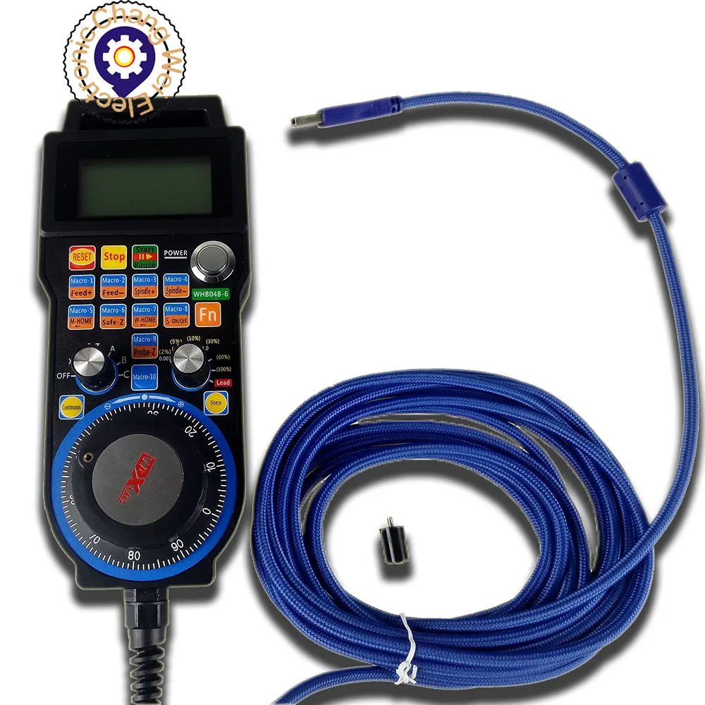 ЧПУ Mach3 USB проводной MPG 4/6 осевой (опционально) подвесной маховик WHB04B для фрезерного и гравировального станка
ЧПУ Mach3 USB проводной MPG 4/6 осевой (опционально) подвесной маховик WHB04B для фрезерного и гравировального станка