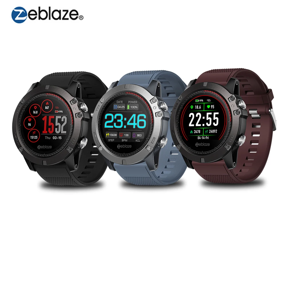 Zeblaze VIBE 3 Pro Full Round Heart Rate Monitor Smart Sports Watch LED Backlight Pedometer 5ATM Waterproof Smart Watch Men
Zeblaze VIBE 3 Pro Full Round Heart Rate Monitor Smart Sports Watch LED Backlight Pedometer 5ATM Waterproof Smart Watch Men