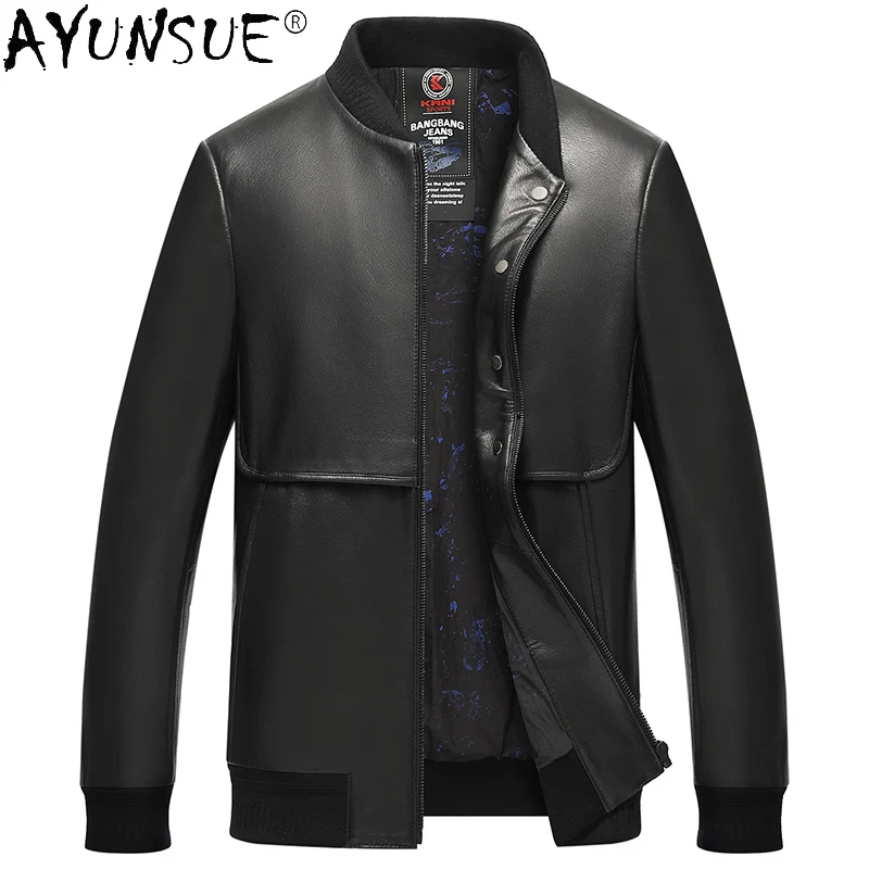 AYUNSUE 2021 Autumn 100% Genuine Leather Jacket Male Spring Goatskin Leather Black Jackes Men's Clothes Jaqueta Masculina Gmm368
AYUNSUE 2021 Autumn 100% Genuine Leather Jacket Male Spring Goatskin Leather Black Jackes Men's Clothes Jaqueta Masculina Gmm368