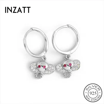 INZATT Real 925 Sterling Silver Zircon Elephant Hoop Earrings For Fashion Women Party Fine Jewelry Cute Geometric Accessories
INZATT Real 925 Sterling Silver Zircon Elephant Hoop Earrings For Fashion Women Party Fine Jewelry Cute Geometric Accessories