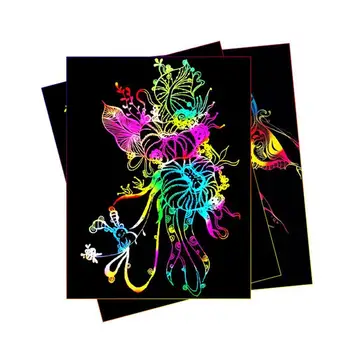 10Sheets 16K Magic Colorful Scratch Paper Art Paper Card Set with Graffiti Stencil for Drawing Stick DIY Painting Toy Kids
10Sheets 16K Magic Colorful Scratch Paper Art Paper Card Set with Graffiti Stencil for Drawing Stick DIY Painting Toy Kids
