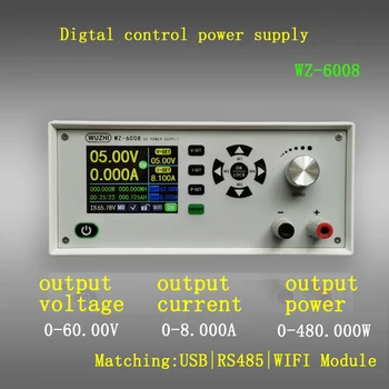 WZ6008 WIFI Digital display DC DC converter Adjustable CC CV Regulated laboratory power supply variable 60V 8A Voltmeter ammeter
WZ6008 WIFI Digital display DC DC converter Adjustable CC CV Regulated laboratory power supply variable 60V 8A Voltmeter ammeter