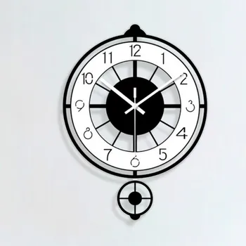 Modern Silent Pendulum Large Wall Clocks Modern Design Battery Operate Quartz Hanging Clock Home Decor Kitchen watch WJB41508
Modern Silent Pendulum Large Wall Clocks Modern Design Battery Operate Quartz Hanging Clock Home Decor Kitchen watch WJB41508