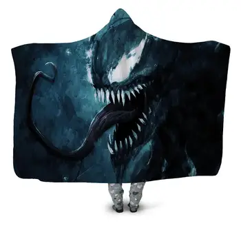 Anime Venom Printed 3D Wearable Hooded Blanket Kids Picnic Office Plush Cloat Child Warm Throw Blanket Boy Girls Drop Ship
Anime Venom Printed 3D Wearable Hooded Blanket Kids Picnic Office Plush Cloat Child Warm Throw Blanket Boy Girls Drop Ship