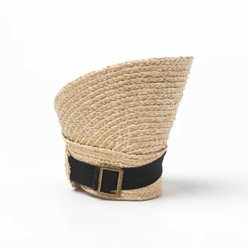 Elastic adjustable foldable raffia top hat Travel shade sun hat weave straw hat fashion summer Knitted hats for women 
Elastic adjustable foldable raffia top hat Travel shade sun hat weave straw hat fashion summer Knitted hats for women