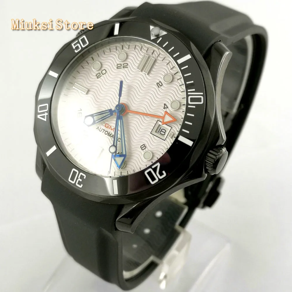 Bliger 41mm sapphire glass ceramics bezel black PVP case sterile dial date luminous rubber strap automatic mens top luxury watch
Bliger 41mm sapphire glass ceramics bezel black PVP case sterile dial date luminous rubber strap automatic mens top luxury watch