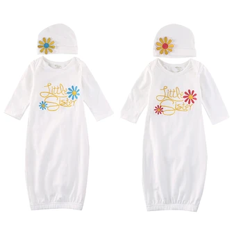 Little Sister and Flower Embroidered Sleeping Bag+hat 2pcs set for New born baby Girls
Little Sister and Flower Embroidered Sleeping Bag+hat 2pcs set for New born baby Girls