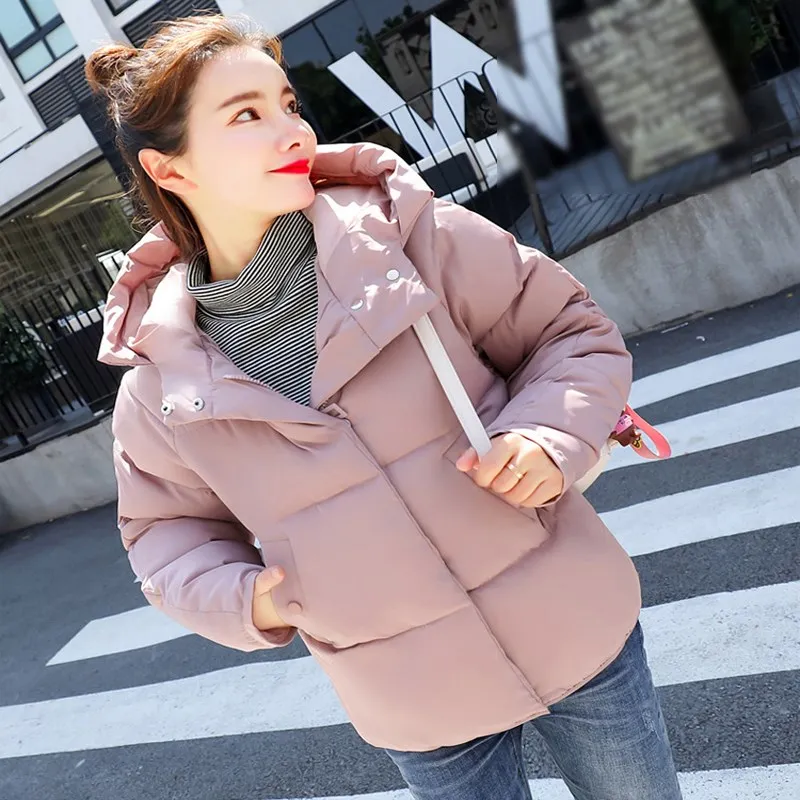 4 Colors Women Winter Bread Service Thicken Oversized Jacket Coat Solid Hooded Female Plus Size Warm Korean Short Parkas
4 Colors Women Winter Bread Service Thicken Oversized Jacket Coat Solid Hooded Female Plus Size Warm Korean Short Parkas
