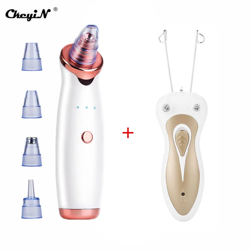CkeyiN Blackhead Remover Face Deep Nose Cleaner T Zone Pore Acne Pimple Removal Vacuum Suction Facial Skin + Electric Epilator
CkeyiN Blackhead Remover Face Deep Nose Cleaner T Zone Pore Acne Pimple Removal Vacuum Suction Facial Skin + Electric Epilator