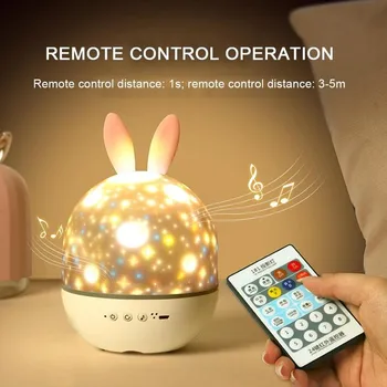 Elf Cute Rabbit Starry Sky Projection Lamp Led Usb Charging Rotate Atmosphere Night Light Colorful Projector Kids Birthday Gift
Elf Cute Rabbit Starry Sky Projection Lamp Led Usb Charging Rotate Atmosphere Night Light Colorful Projector Kids Birthday Gift