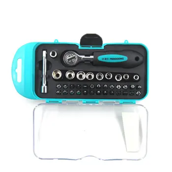 8160 Ratchet Screwdriver Multi-Purpose 38Pcs 8160 Set Ratchet Screwdriver Sleeve T-Type Hex Wrench Tool Set
8160 Ratchet Screwdriver Multi-Purpose 38Pcs 8160 Set Ratchet Screwdriver Sleeve T-Type Hex Wrench Tool Set