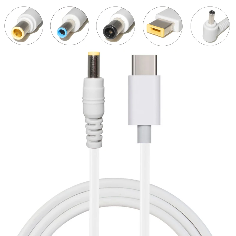 Переходник с USB Type C на 4 0x1 7 9x5 5 4x5 0 3 1 35 5x2 мм Штекерный разъем DC PD зарядный кабель