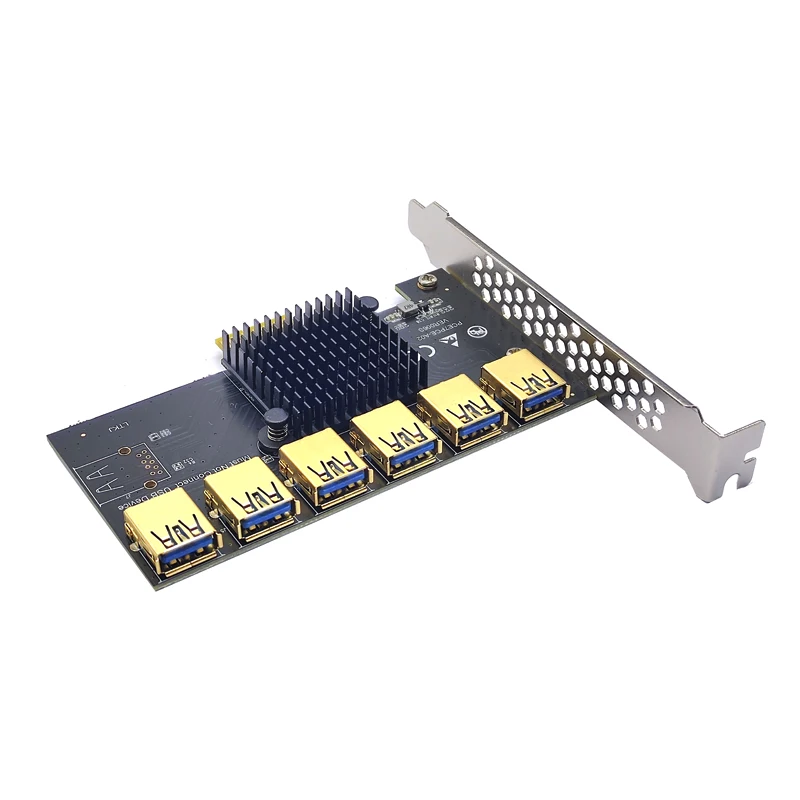PCI Express Multiplier 1X 16X PCIE 1 To 4/5/6 Port USB3.0 Riser PCI-E For Video Card GPU Mining | Компьютеры и офис