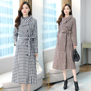 Mid-length Plaid Woolen Coat Women's 2020 Korean Version Popular Western-style Mother Wear Plus Size Long-sleeved Jacket Trend
Mid-length Plaid Woolen Coat Women's 2020 Korean Version Popular Western-style Mother Wear Plus Size Long-sleeved Jacket Trend