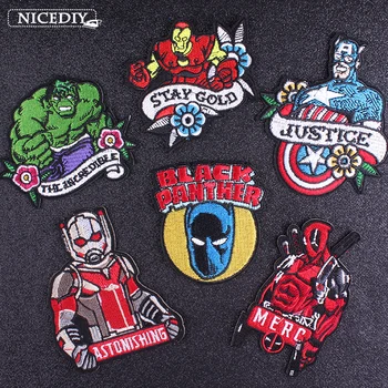 The Avengers Embroidery Patch Iron On Patches For Clothes Applique On Clothes Hero Deadpoor Marvel Moive Patch For T-Shirt DIY 
The Avengers Embroidery Patch Iron On Patches For Clothes Applique On Clothes Hero Deadpoor Marvel Moive Patch For T-Shirt DIY