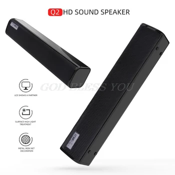 Desktop Strip Soundbar Speaker with 3.5mm Stereo Volume Control and USB Powered for PC Laptop Mobile Phone Tablet MP3
Desktop Strip Soundbar Speaker with 3.5mm Stereo Volume Control and USB Powered for PC Laptop Mobile Phone Tablet MP3