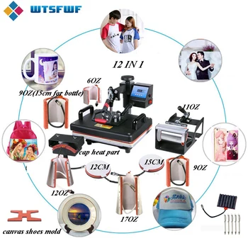 Freeshipping Wtsfwf 12IN1 Heat Press Machine 2D Sublimation Transfer Machine For Cases Mugs Plates Tshirts Pens Caps Shoes
Freeshipping Wtsfwf 12IN1 Heat Press Machine 2D Sublimation Transfer Machine For Cases Mugs Plates Tshirts Pens Caps Shoes