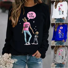 Mother and Kid Printed Hoodies Women Fleece Long Sleeve O Neck Loose Sweatshirt Girls Women Hoodie Pullovers Winter Autumn
Mother and Kid Printed Hoodies Women Fleece Long Sleeve O Neck Loose Sweatshirt Girls Women Hoodie Pullovers Winter Autumn