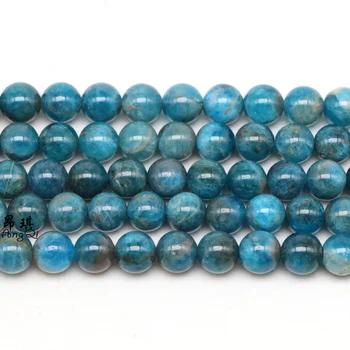 Natural Blue Apatite Gem Stone Beads Smooth Round Loose Beads 6/8/10/12mm For Jewelry Making DIY 15'' strand Bracelet Necklace
Natural Blue Apatite Gem Stone Beads Smooth Round Loose Beads 6/8/10/12mm For Jewelry Making DIY 15'' strand Bracelet Necklace