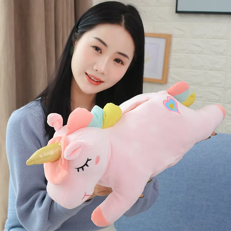 New Style Cute Unicorn Tissue Dispenser Creative Unicorn Doll Pillow Plush Toys Home Paper Extraction Box
New Style Cute Unicorn Tissue Dispenser Creative Unicorn Doll Pillow Plush Toys Home Paper Extraction Box
