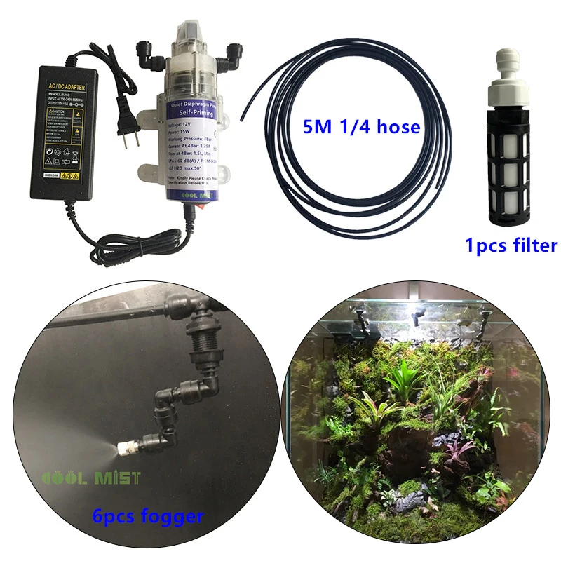 S294 Simulation of nature rainfall rainforest ecological tank spray humidifier silent atomization spray system 6pcs injectors
S294 Simulation of nature rainfall rainforest ecological tank spray humidifier silent atomization spray system 6pcs injectors