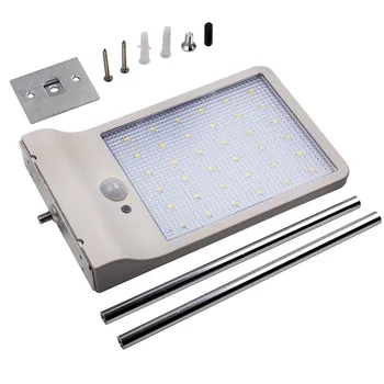 Pathway Yard 36LED White Light Wall Light Street Lamp Solar Power Motion Sensor Garden Security Lamp Waterproof IP65 
Pathway Yard 36LED White Light Wall Light Street Lamp Solar Power Motion Sensor Garden Security Lamp Waterproof IP65