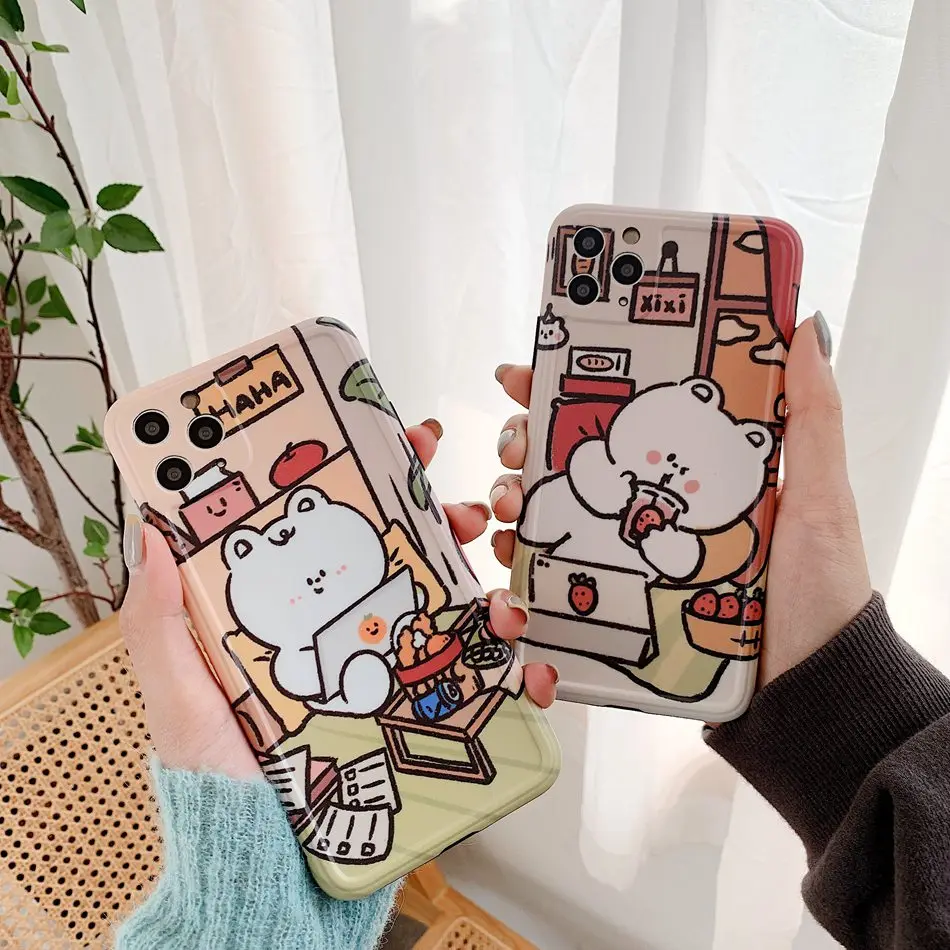 For iPhone 11 Pro XS Max XR X Case Cute 3D Cartoon Bear Pattern Phone Case For iPhone SE 8 7 Plus Soft TPU Shockproof Back Cover
For iPhone 11 Pro XS Max XR X Case Cute 3D Cartoon Bear Pattern Phone Case For iPhone SE 8 7 Plus Soft TPU Shockproof Back Cover