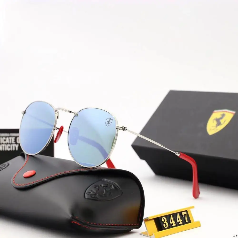Фото 2020 Аутентичные Солнцезащитные очки Scuderia Ferrar мужские Модные Классические