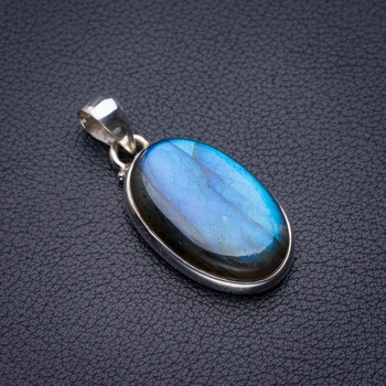 StarGems Natural Blue Fire Labradorite Handmade 925 Sterling Silver Pendant 1.5" D5330
StarGems Natural Blue Fire Labradorite Handmade 925 Sterling Silver Pendant 1.5" D5330