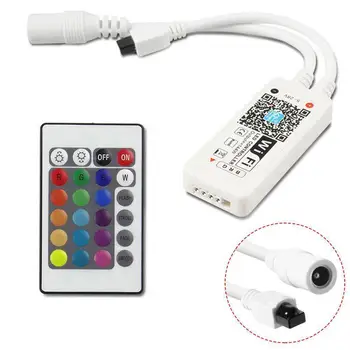 Wifi RGB LED Controller Mini DC12V With RF IR 24Key Remote Control For RGB LED Strip Lights
Wifi RGB LED Controller Mini DC12V With RF IR 24Key Remote Control For RGB LED Strip Lights